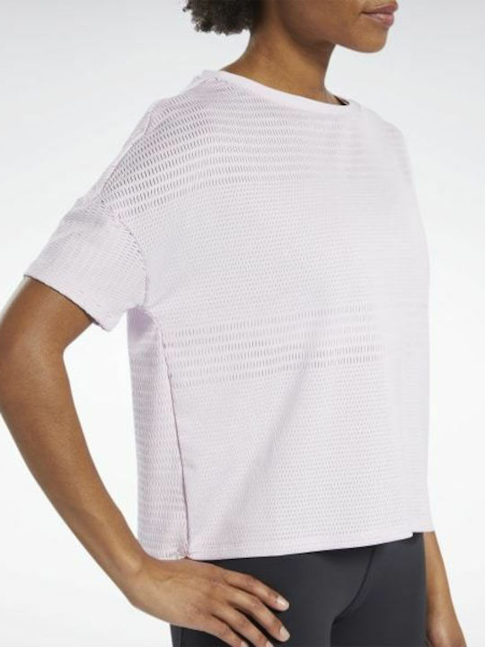 Perforated Γυναικείο T-shirt Ροζ