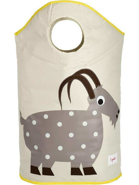 3 Sprouts Kinder Wäschekorb aus Stoff Goat Gray 50x29x57cm 1Stück