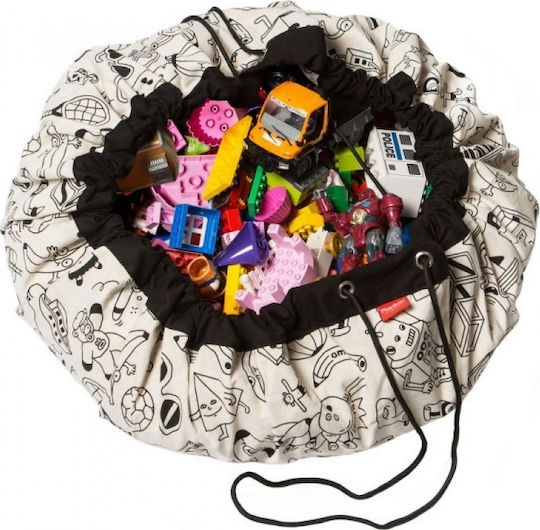Play&go Omy Paris Χαλάκι Δραστηριοτήτων Λευκό 140x140cm