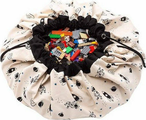 Play&go Space Glow In The Dark Χαλάκι Δραστηριοτήτων Λευκό 140x140cm