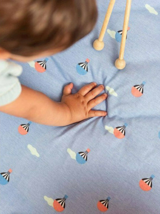 Play&go Air Balloon Kids Activity Mat Light Blue 120x120cm Thickness 2mm
