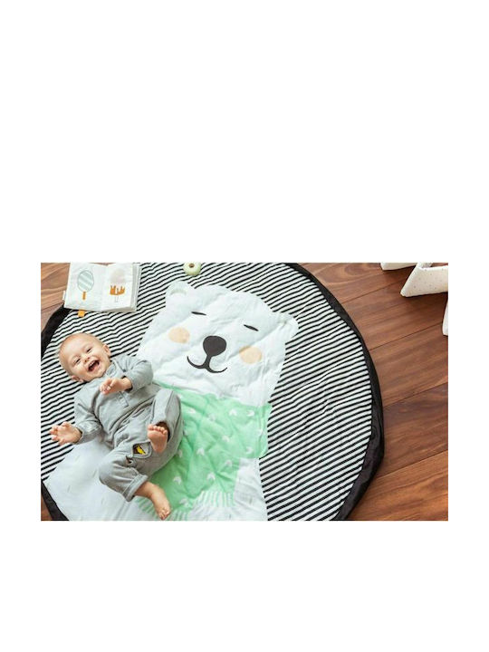 Play&go Saltea de Joacă pentru Copii din Țesătură Polar Bear Negru 1buc