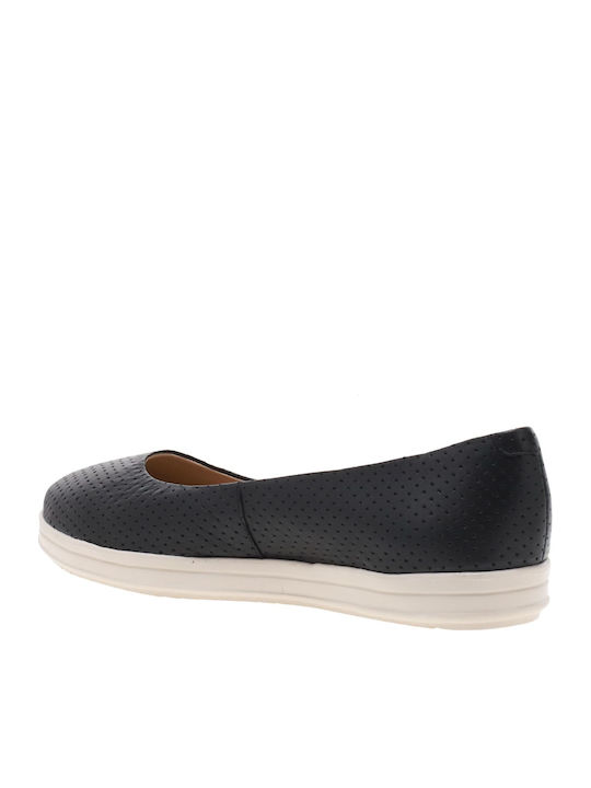 Leather Ballerinas D Genova Black
