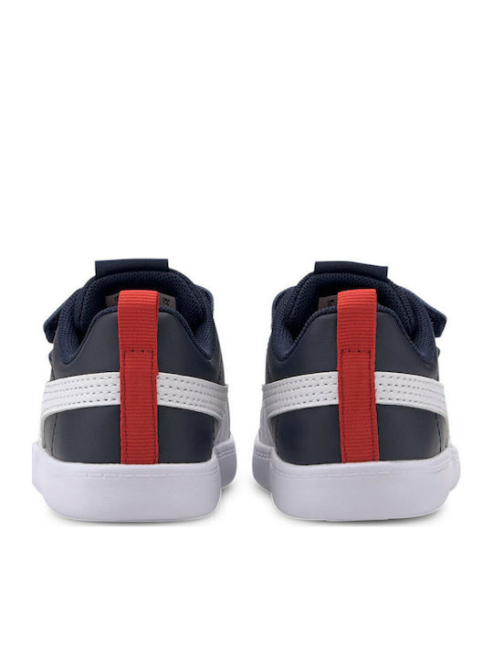 Courtflex Kids Sneakers with Scratch Navy Blue