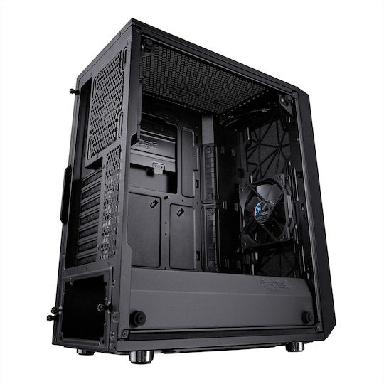 Fractal Design Meshify C Tempered Glass Gaming Midi Tower Κουτί Υπολογιστή με Πλαϊνό Παράθυρο Μαύρο
