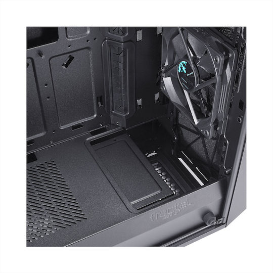 Fractal Design Meshify C Tempered Glass Gaming Midi Tower Κουτί Υπολογιστή με Πλαϊνό Παράθυρο Μαύρο