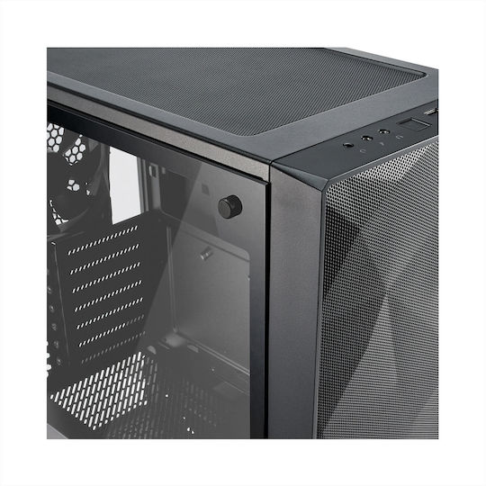 Fractal Design Meshify C Tempered Glass Gaming Midi Tower Κουτί Υπολογιστή με Πλαϊνό Παράθυρο Μαύρο
