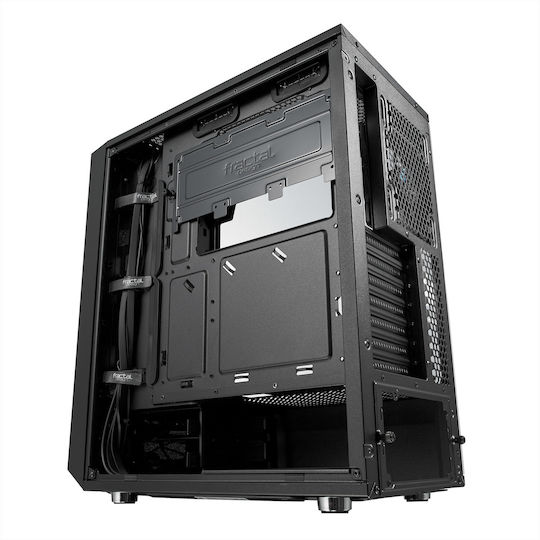 Fractal Design Meshify C Tempered Glass Gaming Midi Tower Κουτί Υπολογιστή με Πλαϊνό Παράθυρο Μαύρο