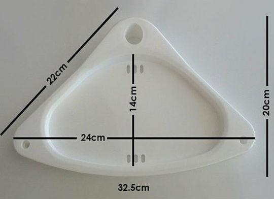 Factory SQ-1908 Γωνιακή Επιτοίχια Ραφιέρα Μπάνιου Πλαστική με 4 Ράφια 33x24x240cm Factory SQ-1908 Γωνιακή Επιτοίχια Ραφιέρα Μπάνιου Πλαστική με 4 Ράφια 33x24x240cm