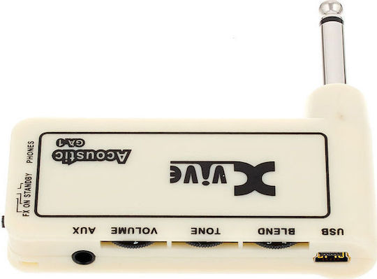 Xvive GA-1 Acoustic Mini Ενισχυτής Ακουστικών Οργάνων Εκρού