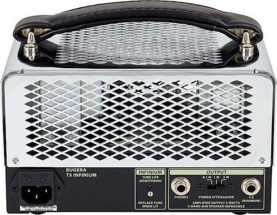 Bugera T5 Infinium Λαμπάτη Κεφαλή Ηλεκτρικής Κιθάρας 5W Ασημί