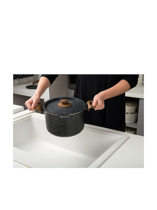 Nava Nature Βαθιά Κατσαρόλα από Αλουμίνιο 4.5lt / 22cm