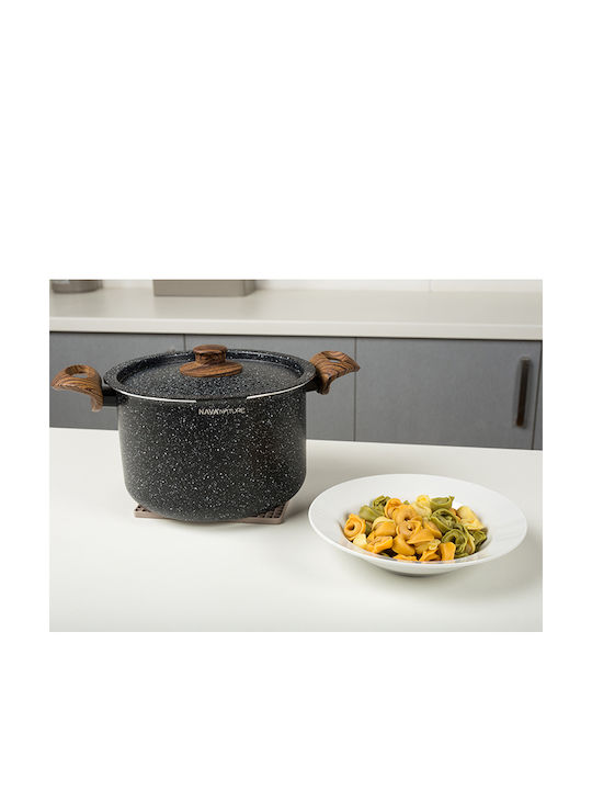 Nava Nature Βαθιά Κατσαρόλα από Αλουμίνιο 4.5lt / 22cm