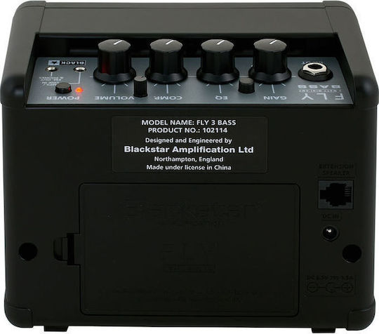 Blackstar FLY 3 Bass Guitar Amplifier Mini Amplificator Bas electric 1 x 3" 3W Negru