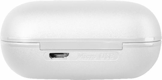 Cellular Line Petit In-ear Bluetooth Handsfree Ακουστικά με Θήκη Φόρτισης Λευκά
