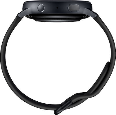 Samsung Galaxy Watch Active2 Aluminium 44mm Αδιάβροχο με Παλμογράφο (Μαύρο)