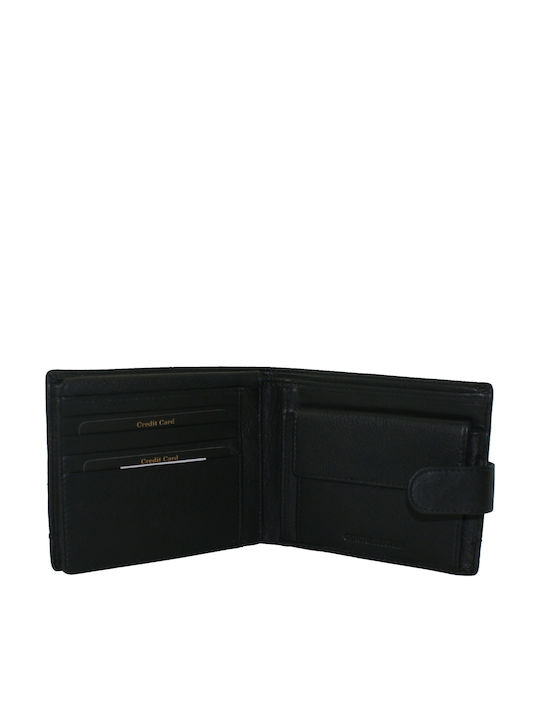 Leather Men's Wallet Classic with RFID Black