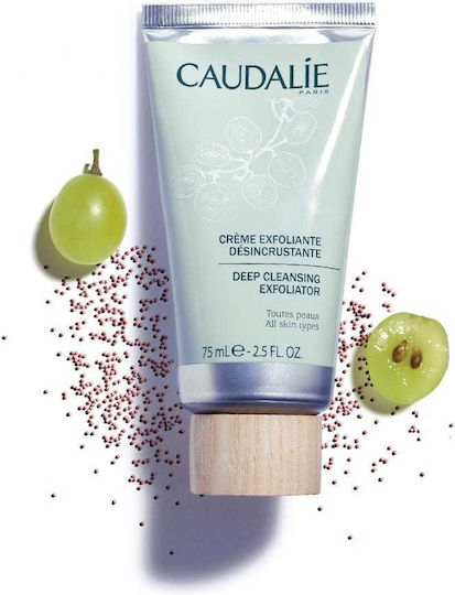 Caudalie Deep Cleansing Cream for Face Peeling for Deep Cleaning 75ml