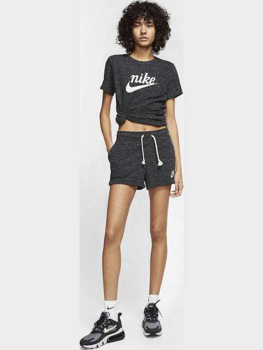 Sportswear Gym Vintage Γυναικείο Αθλητικό Σορτς Μαύρο