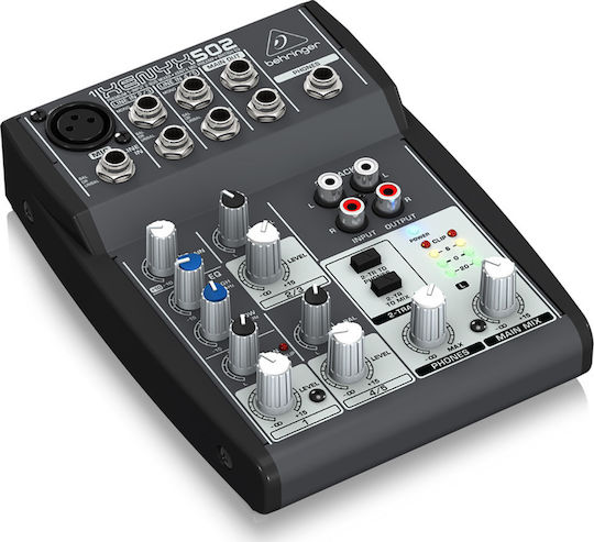 Behringer Xenyx-502 Analogmischpult 5 Kanäle mit Phantom Power & 1 XLR-Eingang