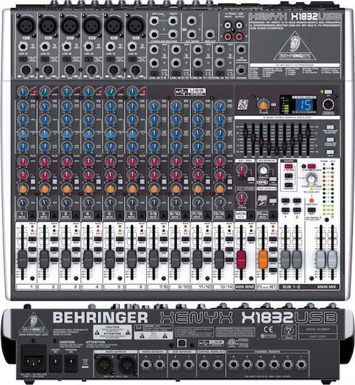 Behringer X1832USB Αναλογική Κονσόλα 18 Καναλιών με Phantom Power & 6 Εισόδους XLR