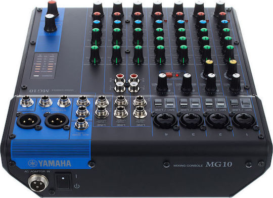 Yamaha MG-10 H020.00084 Consolă Analogică 10 Canale cu Putere fantomă & 4 Intrări XLR