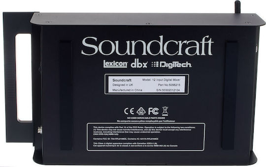 Soundcraft UI-12 Ψηφιακή Κονσόλα 12 Καναλιών με Phantom Power & 8 Εισόδους XLR