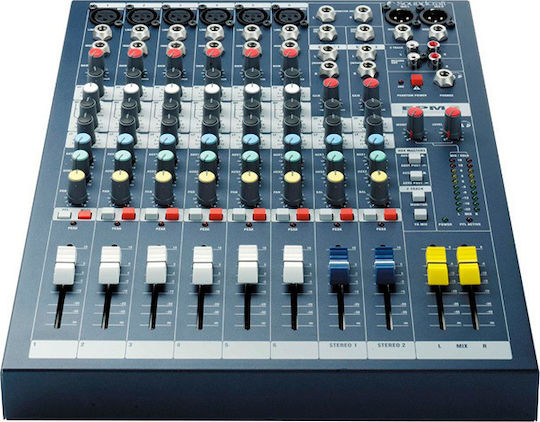 Soundcraft EPM6 Αναλογική Κονσόλα 8 Καναλιών με Phantom Power & 6 Εισόδους XLR