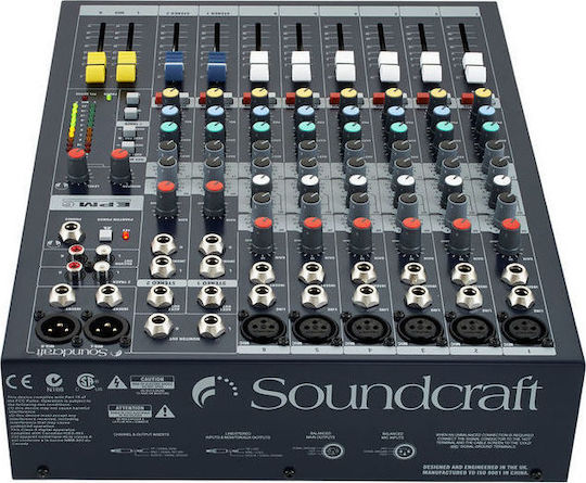 Soundcraft EPM6 Αναλογική Κονσόλα 8 Καναλιών με Phantom Power & 6 Εισόδους XLR
