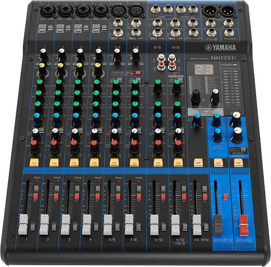 Yamaha MG-12-XU H020.00087 Consolă Analogică 12 Canale cu Putere fantomă & 6 Intrări XLR