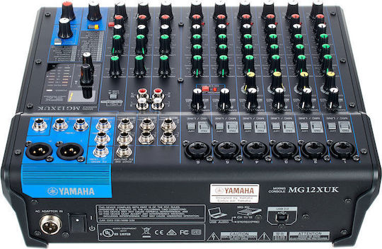 Yamaha MG-12-XUK USB H020.00095 Consolă Analogică 12 Canale cu Putere fantomă & 6 Intrări XLR