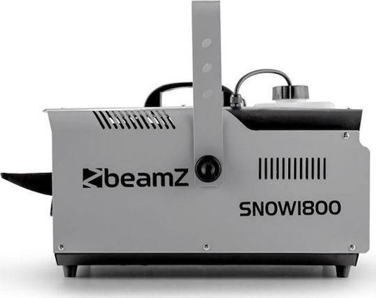BeamZPro SNOW1800 Schneemaschine 1800W mit Verkabelt Fernbedienung und Möglichkeit zur Verbindung mit einer Lichtkonsole