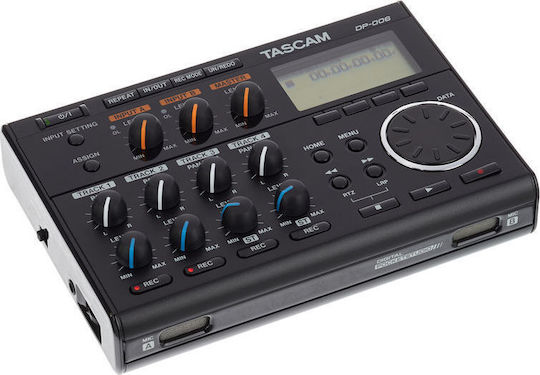 Tascam DP-006 Polyphonic Digital Portable Recorder Battery/Power for Recording on Memory Card with Recording Duration 8 Hours