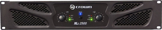 Crown Audio XLi 2500 PA Power Amplifier 2 Channels 750W/4Ω 500W/8Ω Black