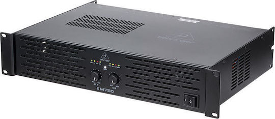 Behringer KM750 PA Power Amplifier 2 Channels 400W/4Ω 200W/8Ω Black