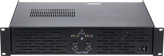 Behringer KM750 PA Power Amplifier 2 Channels 400W/4Ω 200W/8Ω Black