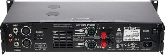 QSC GX3 Leistungsverstärker PA-Verstärker 2 Kanäle 350W/4Ω 300W/8Ω mit Kühlungssystem in Silber Farbe