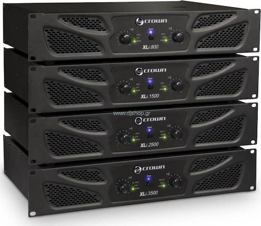 Crown Audio XLi 3500 PA Power Amplifier 2 Channels 1350W/4Ω 1000W/8Ω Black