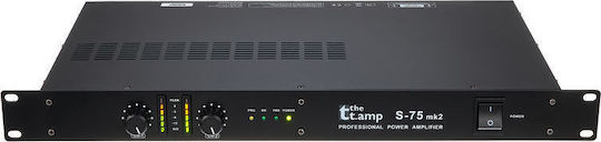 The T.Amp S-75 MK II Leistungsverstärker PA-Verstärker 2 Kanäle 75W/4Ω 45W/8Ω mit Kühlungssystem in Schwarz Farbe