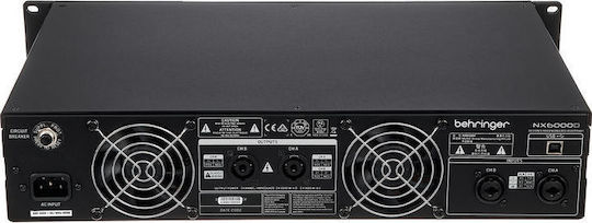 Behringer NX6000D Τελικός Ενισχυτής PA 2 Καναλιών 3000W/4Ω 1600W/8Ω