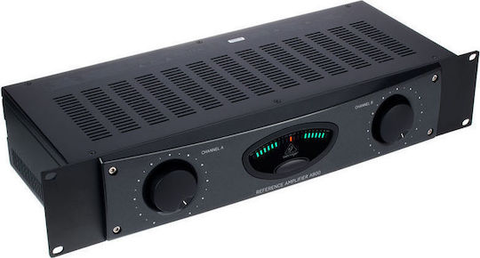 Behringer A800 Усилвател на мощност Усилвател на PA 2 канала 400W/4Ω 220W/8Ω с вентилационна система в Черен цвят