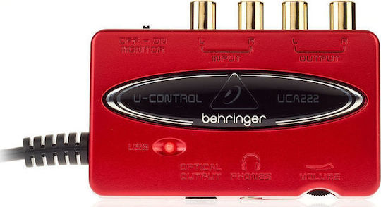 Behringer UCA222 Εξωτερική Επαγγελματική Κάρτα Ήχου με Σύνδεση USB