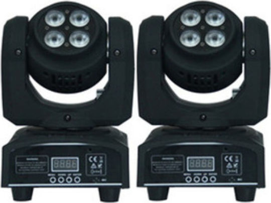 Moving Light LED DMX with Robotic Head S-L16001 Double Face RGBW