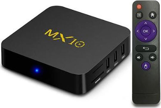 TV Box MX10 (RK3328/4GB/32GB/Android) 4K UHD με WiFi USB 2.0 / USB 3.0 4GB RAM και 32GB Αποθηκευτικό Χώρο με Λειτουργικό Android 9.0
