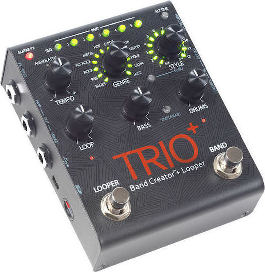 Digitech TRIO+ Band Creator Pedale Wirkung Looper E-Gitarre und E-Bass