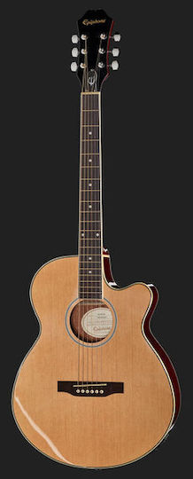 Epiphone Semi-Acoustic Guitar PR-4E Cutaway Natural