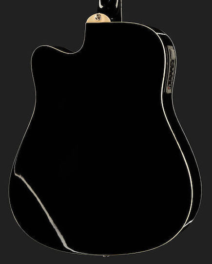 Harley Benton Semi-Acoustic Guitar Cutaway Black