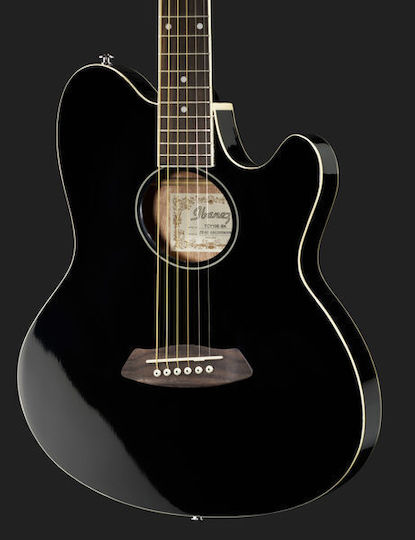 Ibanez Ακουστική Κιθάρα TCY10E Cutaway Black
