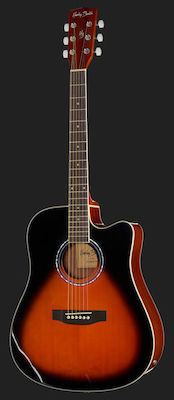 Harley Benton Ηλεκτροακουστική Κιθάρα D120CE Cutaway Brown / Sunburst