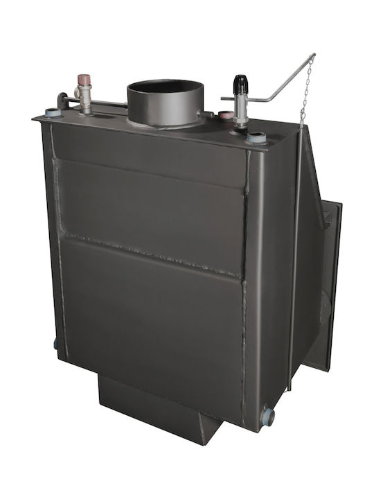 Metlor Central Vitrus ACW Ενεργειακό Τζάκι Ξύλου Καλοριφέρ 22.7kW Ίσιο με Ανοιγόμενη Πόρτα Ανοιχτού Δοχείου